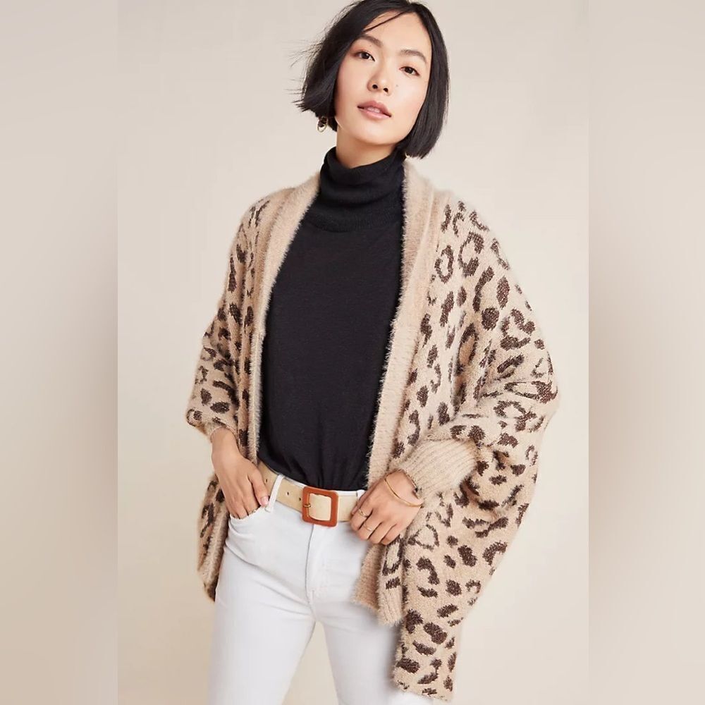 Anthropologie Akemi + Kin Louise Leopard Wrap
